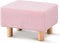 Wimarsbon Ottoman,Modern Footrest with Soft Padded Seat,Teddy Velvet Foot Stool with Wood