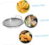 1 Set Mesh Drain Pan Oil Draining Net Egg Steamer Rack Stovetop Barbecue Grill Fried Food Serving Tray Roasting Pans for Ovens Stainless Steel Food Tray Metal Plate Drain Oil by SHOWERORO