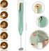 Powerful Handheld Milk Frother - Rechargeable Electric Foam Maker, Whisk Drink Mixer for Latte, Cappuccino, Matcha