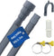 5 FT Washing Machine Drain Hose, Flexible Dishwasher Drain Hose Extension Kit with 1 Adapter and 2 Hose Clamps