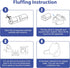 24in, IASEAHK Reading Pillows for Sitting in Bed Adult, Back Pillow for Bed Sitting Up, Backrest Pillows with Shredded