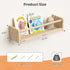 2 Pack 15.7 Inch upsimples Nursery Book Shelves, Floating Bookshelves for Wall, Baby Nursery Decor, Small Solid Wood