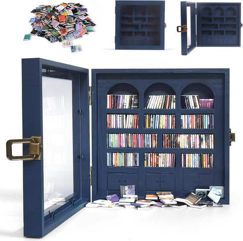 Anxiety Bookshelf Mini Books Display for Stress Relief and Fun Decor, Perfect