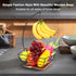 Countertop Fruit Basket Bowl with Banana Hanger, Modern Vegetable Storage with Tree Holder for Kitchen Dining Table
