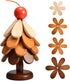 Wooden Christmas Tree Shaped Coasters for Home Dcor, Enterway Decor, Dinner Table