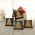 TRENDIN Holiday Christmas Pillow Cover with Tree, 18x18 inch Square Throw Pillowcase for Farmhouse Christmas Decorations