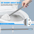 IXO 2 Pack 304 Toilet Brush and Holder, Toilet Brush with Stainless Steel Long Handle, Toilet Bowl Brush for Bathroom