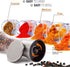 Pepper Grinder or Salt Grinder with Adjustable Coarseness, Ceramic Blades, Refillable Tall Glass Body (6OZ, 7.5")