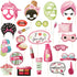 Konsait 26 PCS Spa Party Photo Booth Props, Kids Spa Party Supplies for Girls, Makeup Party Decorations, Slumber Party