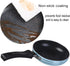 Zoofen 4.7" Mini Round Frying Pan, Non-Stick Egg Skillet with Long Handle for Breakfast