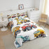 Set Set Erosebridal Kids Excavator Comforter Twin Size, Retro Truck Down Comforter for Boys Girls Teens, Tractor