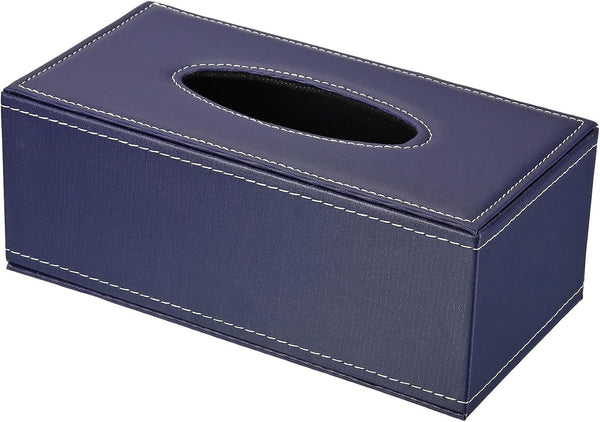 PATIKIL 9.4x4.7x3.7" Tissue Box Cover, PVC Leather Rectangle Waterproof Napkin Paper Towel