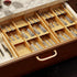 SpaceAid Bamboo Silverware Drawer Organizer: Kitchen Utensil Tray Holder with Labels, 6 Slots