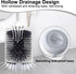 RV Toilet Bowl Brush and Holder, Ventilated Cleaner Brush with Long Handle for Motorhome Travel and Campers
