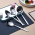 Berglander Stainless Steel 10 Pieces Silverware Serving Set, Anti Rust Flatware with Serving Spoon and Utensils