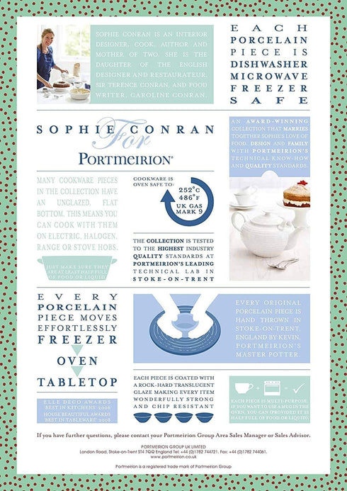 Portmeirion Sophie Conran White Medium Pitcher with Handle | 28 Oz Creamer Pitcher for Coffee and Milk