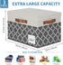 GhvyenntteS Large Storage Bins with Lids, 3-Pack Foldable Fabric Boxes, Sturdy Baskets with Label Window