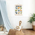 DNEULYR 12x16 Inch Dinosaur Wall Decor, God Says I am Nursery Wall Art With Wooden Poster Hanger, Dinosaur Room Decor