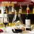Hollow Circle Wine Decanter - 1500 ml Lead-Free Crystal Clear Glass Decanter for Red Wine, Juice, Elegant Wine Lovers