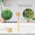 ANTYA Bamboo Dish Brush with Handle - Soft Bristle, Non Toxic Dish Scrubber Compostable & Sustainable Bamboo Scrub