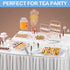 18PCS Mini Tongs for Appetizers, 5Inch Serving Tongs, Small Kitchen Utensils for Sugar Cubes, Coffee, Tea Party, Dessert