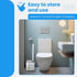 WizardFlush Toilet Brush - Disposable Toilet Bowl-Cleaner for Bathroom - Scrub Brush for Toilet - Space Saving