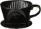 Kalita #01005 Ceramic Coffee Dripper, Black, for 1-2 People