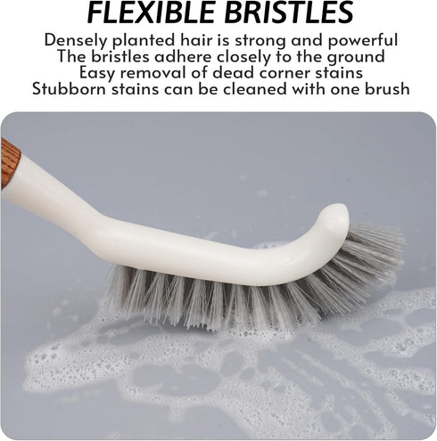 Crevice Cleaning Brush, Hard Bristle Grout Brush Gap Cleaner Tool for Tight Groove Spaces, Kitchen, Bathroom, Sliding