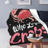 Cozy 40"X50" Crabs Blanket Just A Girl Who Love Crabs Fleece Throw Blanket Super Soft Warm Fuzzy Plush Crab Blanket