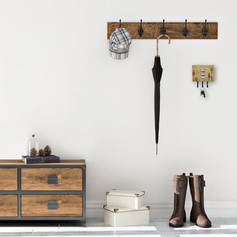 Caroline's Treasures SB3088TH68 Teapot Welcome Leash or Key Holder, Wall Hooks for Hanging Keys