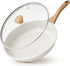 SENSARTE Nonstick Ceramic Frying Pan Skillet with Lid, 9.5 Inch Omelet Pan,