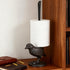 DreamsEden Vintage Bird Stand Paper Towel Holder - Small Cast Iron Birdy Paper Towel Stand Home Bedroom Bathroom Toilet