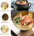 Decorative Gold Bowl by Healeved, Large Stainless Steel Mixing Bowl, Golden Food Containers for Kitchen Cooking