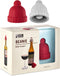 Beanie Cap Decorative Silicone Bottle Stopper in a Gift Box, Set of