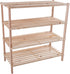 Shoe Storage Rack - 4-Tier Wood Shoe Organizer for Closet, Bathroom, Entryway