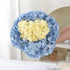 10PCS Silk Hydrangea Heads with Stems, Artificial Flowers for Wedding Party Home Decor, Champagne