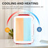 YSSOA 4L 6 Can Eco-Friendly Mini Fridge Cooler and Warmer, Portable Compact Refrigerators for Skincare, Drink, Food, Red