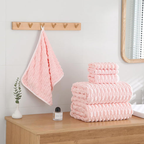 30X60 Inches Sets 6 2 2 2 6 Extra Large Bath Towels of for Bathroom Super Soft Quick Dry Bath Towels Hand Towels