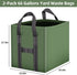 2-Pack 66 (25.5" 25.5" 27.5" Gallons Reusable Yard Waste Bags, Upgrade Heavy Duty Foldable Garden Leaf Bag Lawn Bags