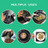 Multi-Purpose Silicone Trivet, Flexible Heat Resistant Pot Holders, Square and Round Mats for Hot Pots and Pans,