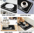 Coffee Bar Mat Rubber Dish Drying Mat, 19.5x12in for Kitchen Counter and Coffee Accessories