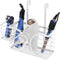 Hair Dryer Holder 3in1 Organizer, Wall Mounted, Height-adjustable Curling Iron Holder for Bathroom Cabinet