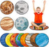 Tinideya 12 Pcs Kids Carpet Circle Seats for Class 16 Inch Round