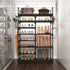 8-Tier Closet 26-32 15 ROJASOP Shoe Rack Organizer, Metal Shoe Rack for Entryway Garage, Pairs Tall Shoe Boot Storage