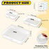 9 Pack Storage(L,2S,6Mini) Clear Hard Shell Zipper Case,Waterproof Toiletry Cosmetic Bag,Toy Organizers and Storage