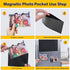 YixangDD Magnetic Picture Frames 10 Packs, Fridge Magnetic Photo Frames for 4 x 6 Inches Photos, White