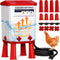 Heated Chicken Waterer, 7L Chicken Water Heater Bucket for Winter with 4