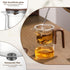 GrowCube 1000ML/33.82oz Tea Infuser Enchanti Tea Pot, Magic Glass Teapot with Infusers for Loose Tea, Detachable Glass