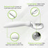 Commercial Frozen Spring Chef White Ice Cream Scoop with Comfortable Handle - Heavy Duty Metal Ice Cream Scooper