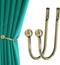 Curtain Holdback Set of 2 Pcs, Heavy Duty Metal Wall Mounted Drapery Tiebacks with Screws, Decorative Window Curtain